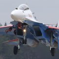 Ensayo de la parte aérea del desfile militar (aeropuerto de Kubinka, región de Moscú)