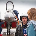 Primer entrenamiento de la parte aérea del desfile en el 74 aniversario de la victoria en la Gran Guerra Patria (región de Moscú)
