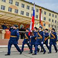 Вручение Боевого знамени новому командиру 7-й гвардейской Краснознаменной десантно-штурмовой (горной) дивизии (г. Новороссийск)