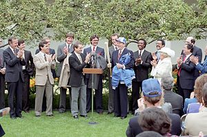 1985 Kansas City Royals at White House.jpg