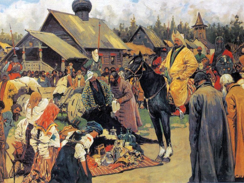 Картина художника Сергея Иванова «Баскаки», написанная в 1909 году