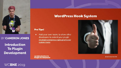 Cameron Jones: Introduction To Plugin Development