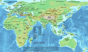 Map of the Eastern Hemisphere 1200 AD