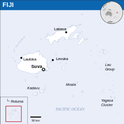 Location of Fiji