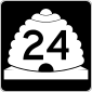 Utah state route marker