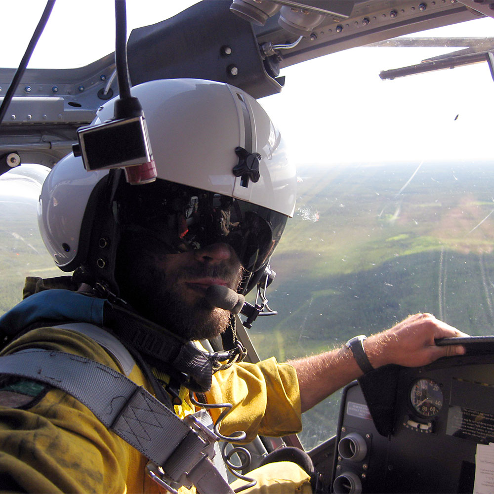 mathieu bourbonnais in helicopter