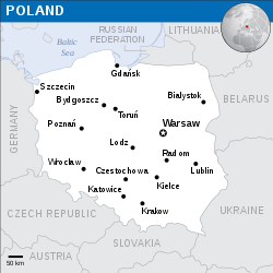 Location of Poland