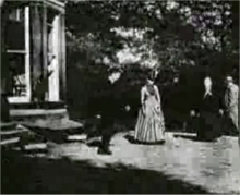 A screenshot of Roundhay Garden Scene by the French Louis Le Prince, the world's first film