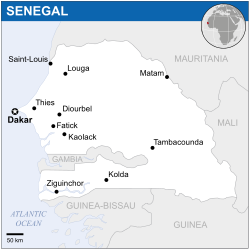 Location of Senegal