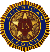 Five-pointed star with the insignia "U. S." enclosed in two bronze bands in the center of the star. This design is enclosed in a wreath. Encircling the star and the wreath are the words "American Legion" set in deep blue enamel. This in turn is encircled by a narrow band suggestive of the rays of the sun