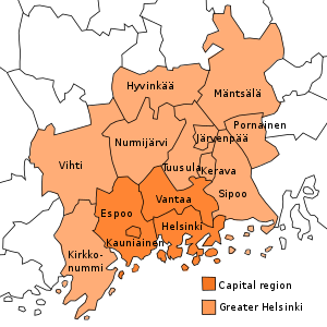 A map of the Capital region and Greater Helsinki in Finland.svg