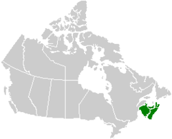 Map of Maritime Provinces