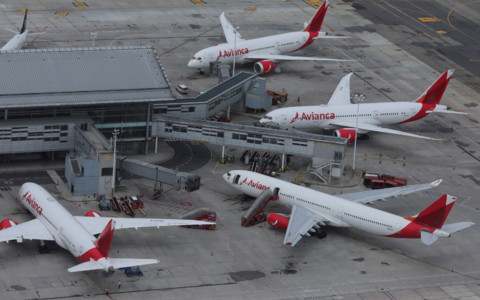 Avianca lennukid Bogota lennujaamas