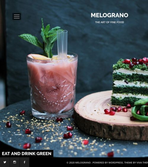 Melograno, restaurant and bar wordpress theme