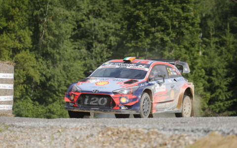 Ott Tänak - Martin Järveoja competing at Rally Estonia 2019