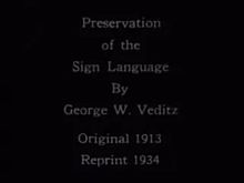 Файл:Preservation of the Sign Language (1913).webm