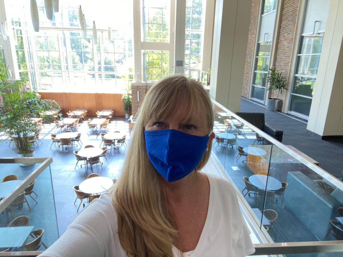 Wearing a safety mask at Duke Law