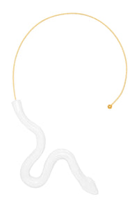 Ceramic Serpent Choker - White