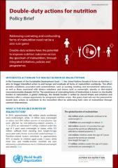 Double-duty actions for nutrition: policy brief