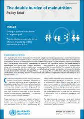 The double burden of malnutrition: policy brief