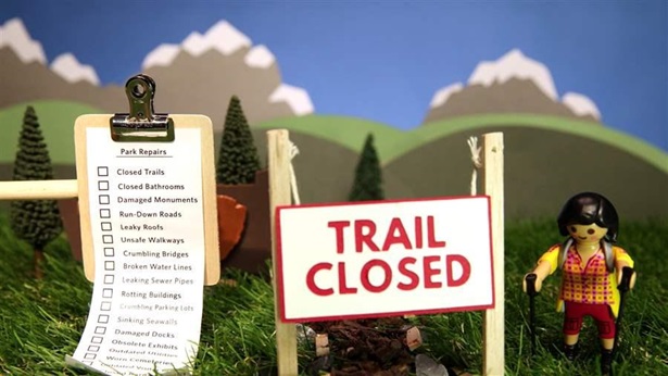 Trail closed