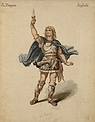 Siegfried (tenore), figurino di Carl Emil Doepler per Siegfried (1876) - Archivio Storico Ricordi ICON004001.jpg