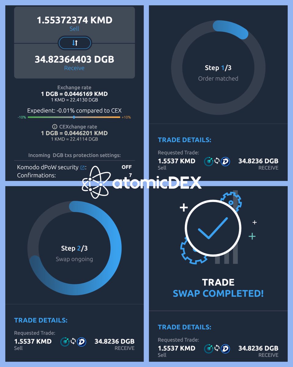 AtomicSwap $KMD 🤝 $DGB