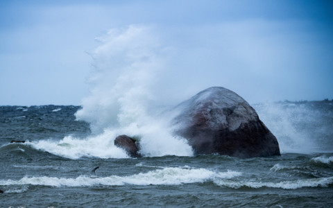 A powerful storm lashed coastal, and even inland, Estonia late this week.