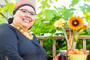 Photo of a smiling woman