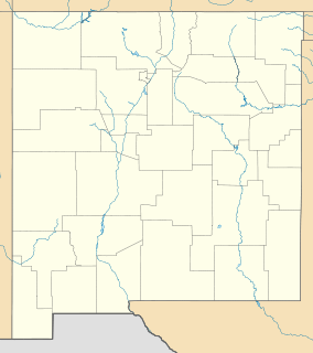 Map showing the location of Fort Union National Monument