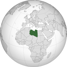 Location of Libya