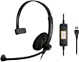 Sennheiser SC 30 USB ML (504546) - Single-Sided Business Headset | For Skype for Business | with HD Sound, Noise-Cancelling Microphone, & USB Connector (Black)