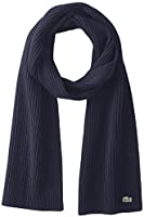 Lacoste Men's Classic Wool Ribbed Scarf