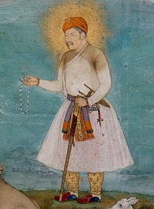 Govardhan. Akbar With Lion and Calf ca. 1630, Metmuseum (cropped).jpg