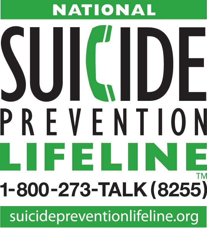 National Suicide Prevention Hotline 1-800273-8255 https://suicidepreventionlifeline.org/talk-to-someone-now/