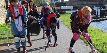 Leeds Roller Derby skaters litter picking