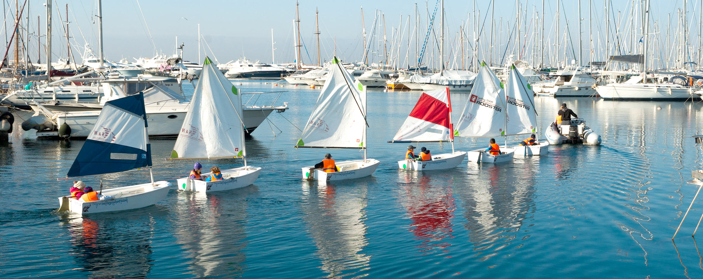 Instructors out on the water