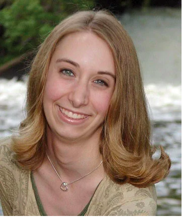 portrait photo of smiling young woman, Ashlee