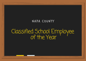 Chalkboard: Napa County Classified School Employee of the Year