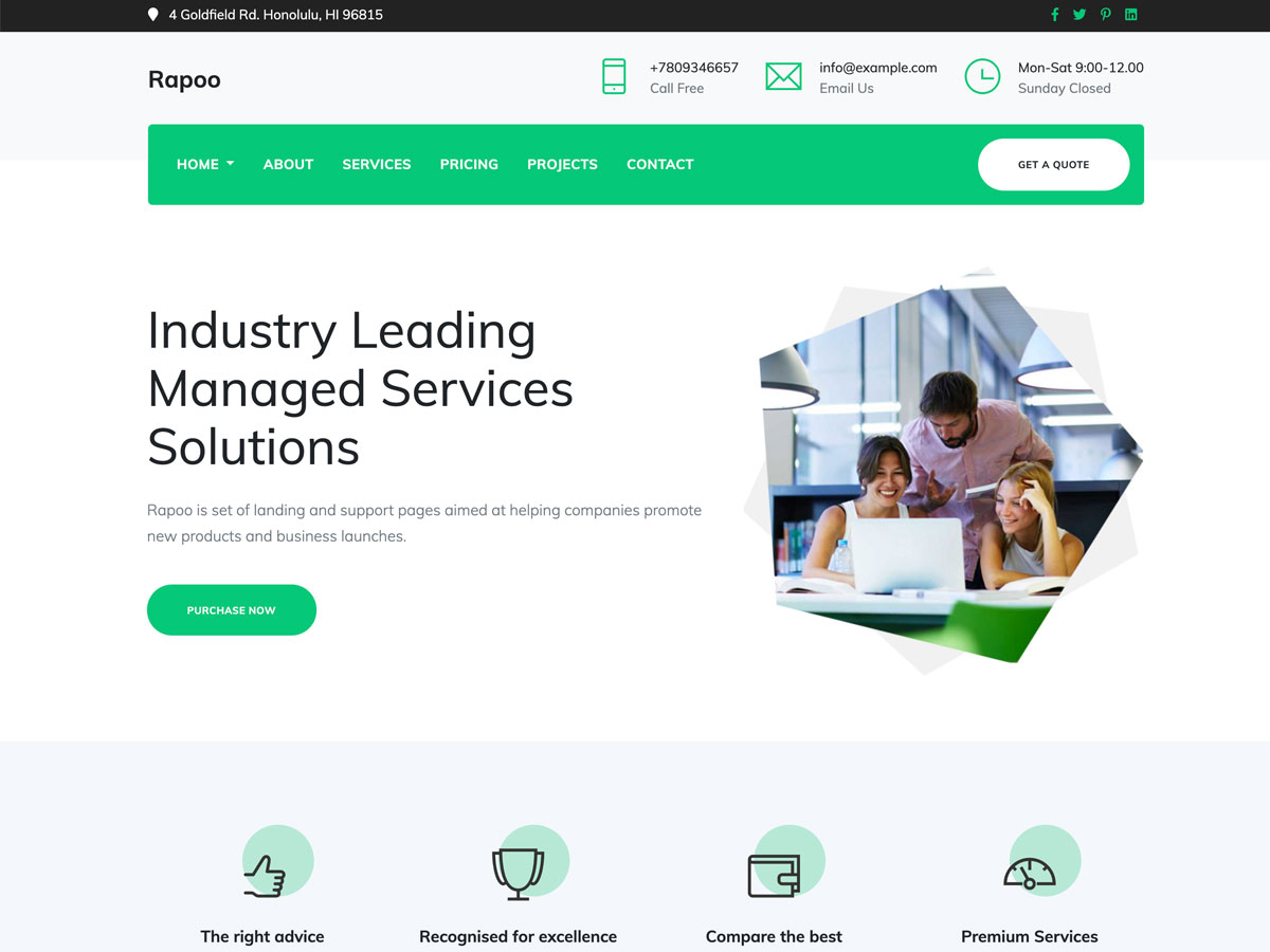 Rappo free it company website template