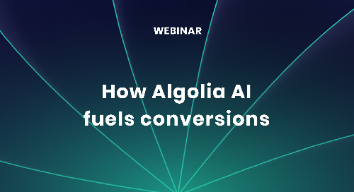 illustration for: 'How Algolia AI fuels conversions'"