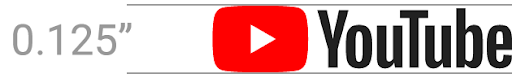 YouTube logo, full color, on a light backround