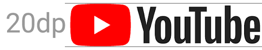 Logo YouTube, plné barvy, na světlém pozadí