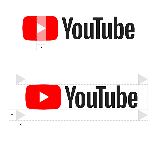 Le logo YouTube, en couleur, sur fond clair