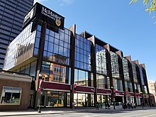 Exterior of the McMaster Centre of Continuing Education building.