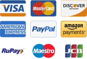 PayPal and Cards Payments Accepted