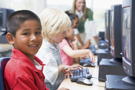 Boy at computer