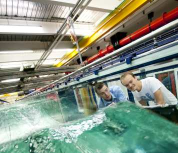 Hydrodynamics Laboratory in the Fluid Mechanics Section of Civil and Environmental Engineering Department