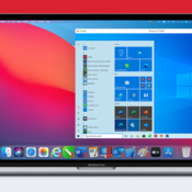 Parallels op een MacBook met macOS Big Sur.