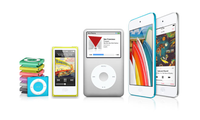 ipod line-up apple